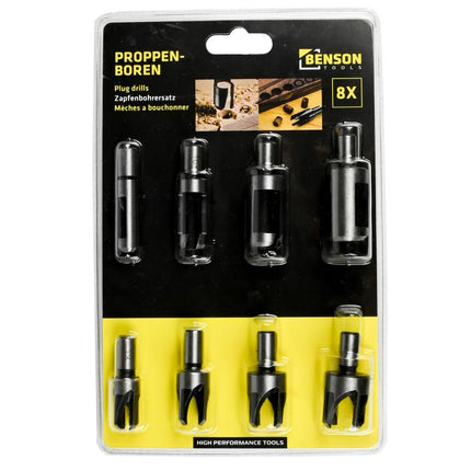 Benson Proppenboorset - 8-delig - Recht & Taps - 6 t/m 22 mm