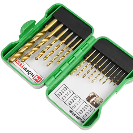 Hofftech HSS Metaalboorset - 15-delig - 1.5 t/m 10 mm - Inclusief Hardcase