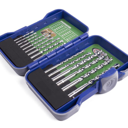Hofftech Steen- en Betonboorset - 15-delig - 3 t/m 10 mm - Inclusief Hardcase