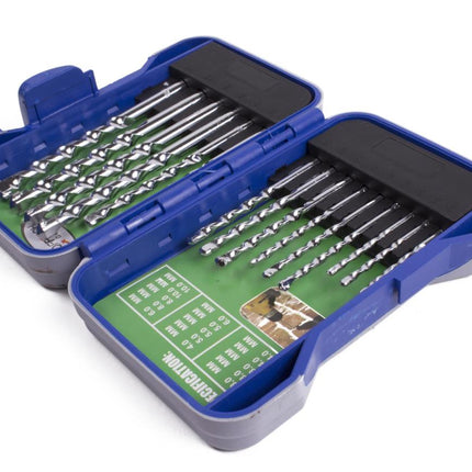 Hofftech Steen- en Betonboorset - 15-delig - 3 t/m 10 mm - Inclusief Hardcase