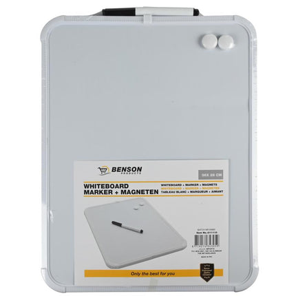 Benson Magnetisch Whiteboard - 36 x 28 cm - Incl. Marker & Magneten