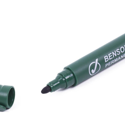 Benson Permanente Markers - 4 Stuks - Kleur & Zwart - Profi