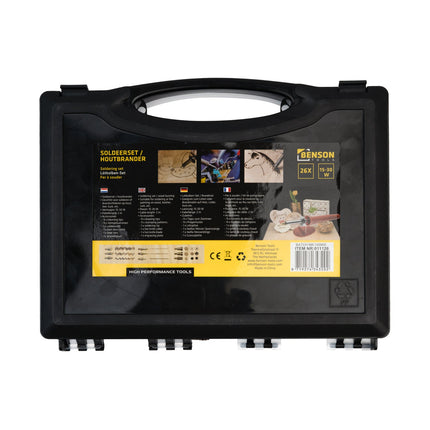 Benson Houtbrander & Soldeerset - 30W - 26-delig - Inclusief Koffer
