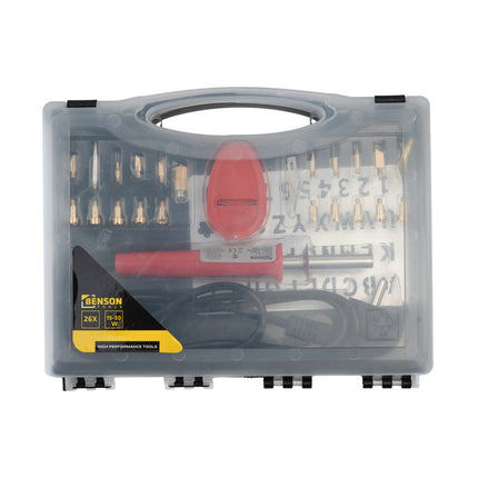 Benson Houtbrander & Soldeerset - 30W - 26-delig - Inclusief Koffer