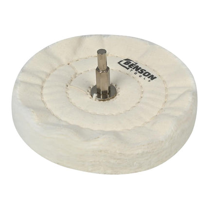 Benson Polijstschijf Sisal/Katoen – Ø 125 x 22 mm – Met 6 mm Stift