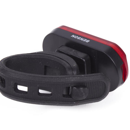 Benson Compact Fiets Achterlicht - 15 COB LED's - Rood - Inclusief Batterijen