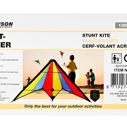 Benson Sportline Stuntvlieger - 130 x 60 cm - 2 Lijnen - 50m Touw