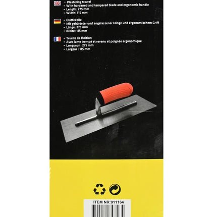 Benson Plakspaan - 280 x 130 mm - Gehard Staal - Ergonomisch Handvat
