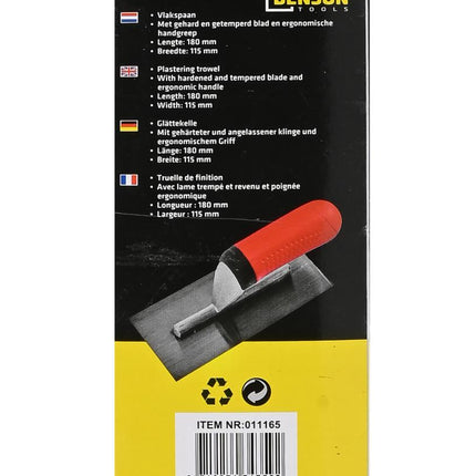 Benson Plakspaan - 180 x 85 mm - Gehard Staal - Ergonomisch
