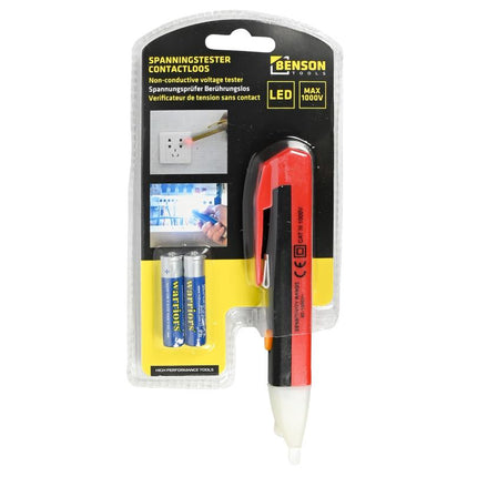 Benson Contactloze Spanningstester - 1000V - Met LED en Geluid