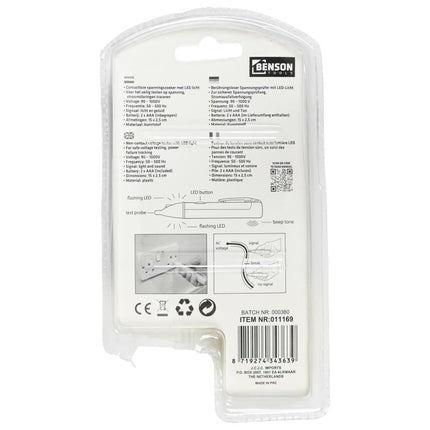 Benson Contactloze Spanningstester - 1000V - Met LED en Geluid
