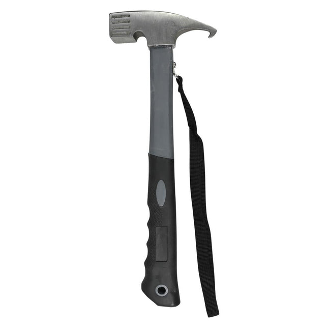 Benson Campinghamer - 450 Gram - 30 cm - Stalen Kop - Ergonomische Rubberen Grip