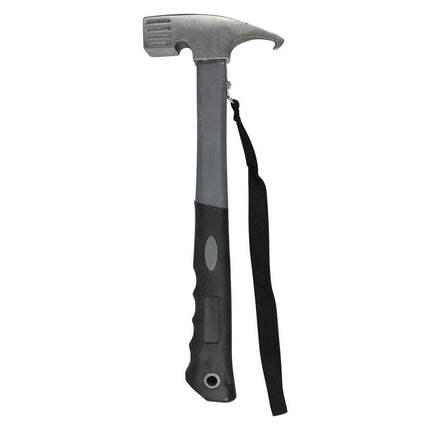 Benson Campinghamer - 16 oz (450 gram) - 30 cm - Rubberen Grip - Grijs/Zwart