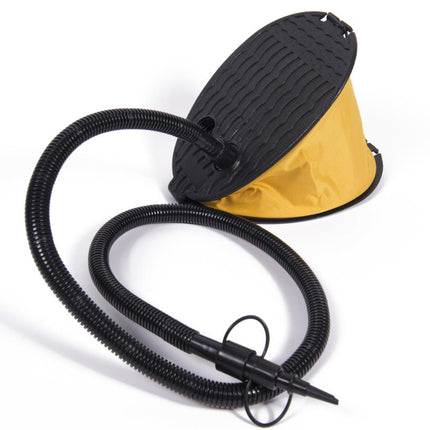 Benson Voetpomp - 2 Liter - 20% Extra Luchtinhoud - Inflate & Deflate - Geel/Zwart
