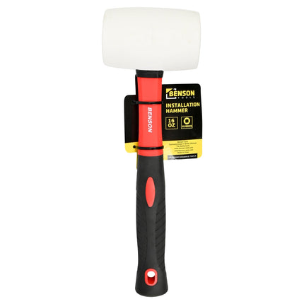 Benson Installatiehamer - 16 oz (450 gr) - Witte Rubberen Kop