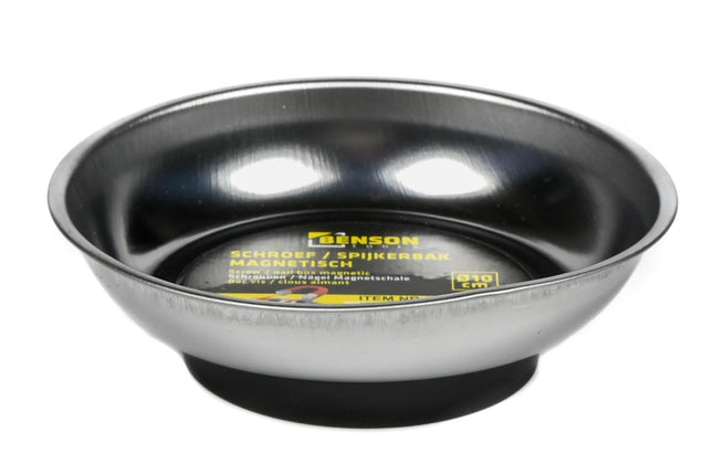 Benson Magnetische Schroef- en Spijkerbak – Ø 10 cm – RVS – Antislip & Magnetisch