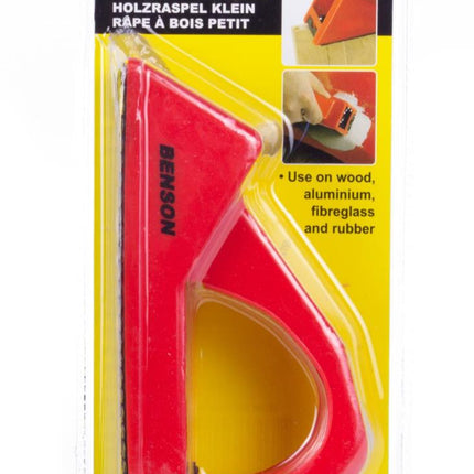 Benson Kleine Houtrasp - 145 mm - Compact & Veelzijdig - Rood