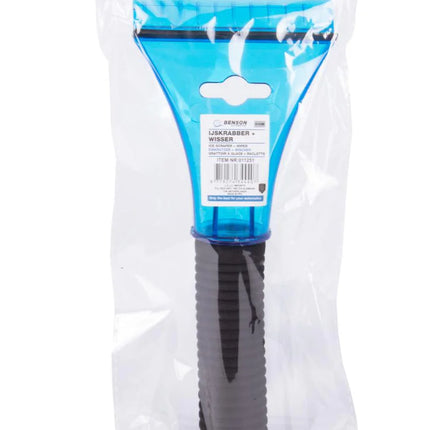 Benson IJskrabber & Wisser – 2-in-1 – Transparant – 21 cm – Compact & Efficiënt