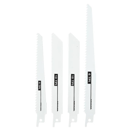 Hofftech Reciprozaagbladen - 4-delig - Hout & Metaal - 150 & 200 mm