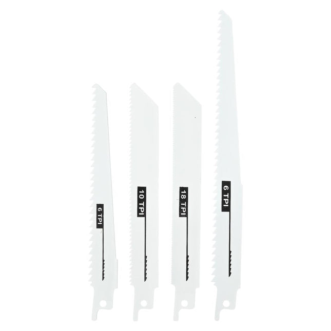 Hofftech Reciprozaagbladen - 4-delig - Hout & Metaal - 150 & 200 mm