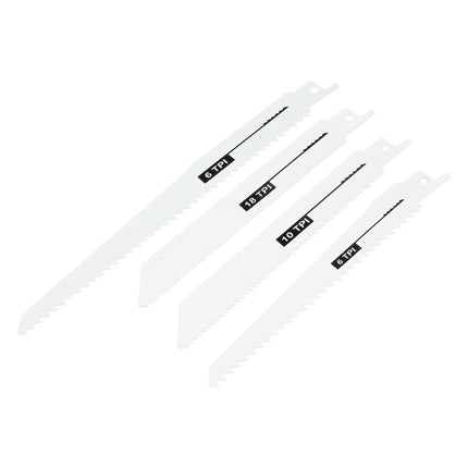 Hofftech Reciprozaagbladen - 4-delig - Hout & Metaal - 150 & 200 mm