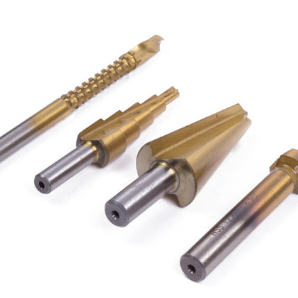 Hofftech Multi Boorset HSS Profi - 4-delig - Voor Metaal, Hout & Kunststof