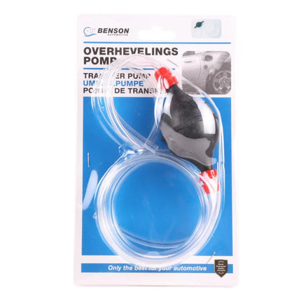 Benson Handbediende Vloeistofpomp - Water, Olie & Benzine - 2x 1 Meter Slang