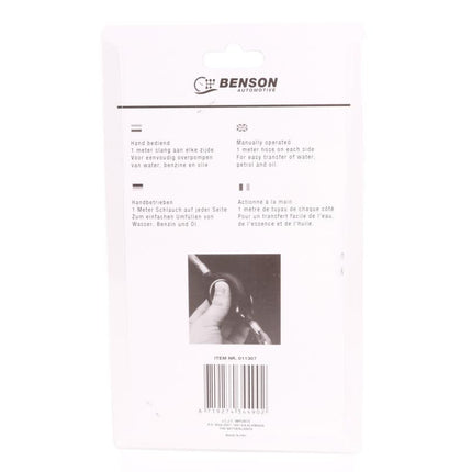 Benson Handbediende Vloeistofpomp – 2 meter Slang – Voor Water, Olie & Benzine