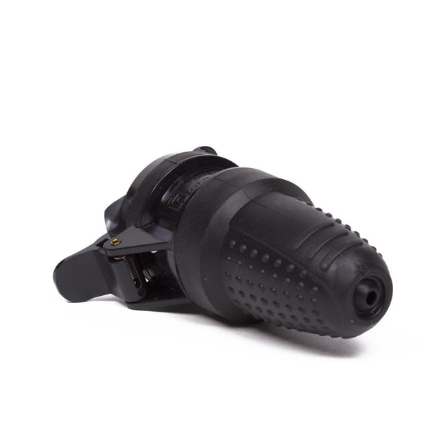 Benson Contrastekker met Klep – IP44 – Randaarde – Zwart – 3500W