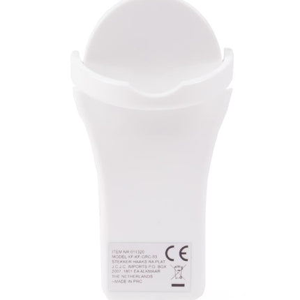 Benson Extra Platte Haakse Stekker – Randaarde – 8 mm dik – Wit