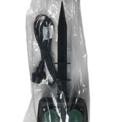 Benson Tuincontactdoos op Spies met Timer – 2-voudig – 1,5 meter – IP44