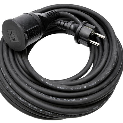 Benson Rubber Verlengsnoer – 15 meter – Randaarde – IP44 – 3 x 1.5 mm²
