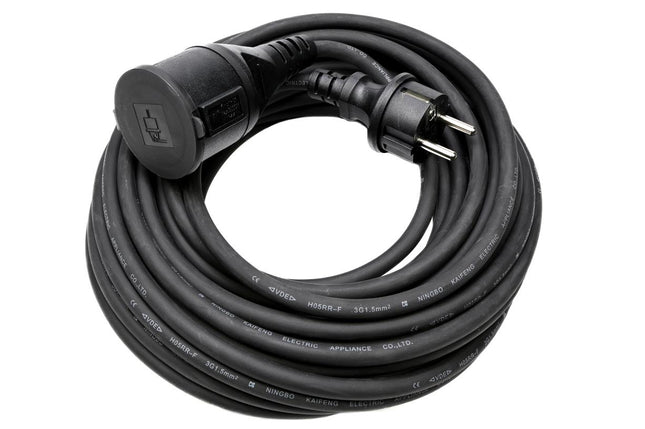 Benson Rubber Verlengsnoer – 15 meter – Randaarde – IP44 – 3 x 1.5 mm²
