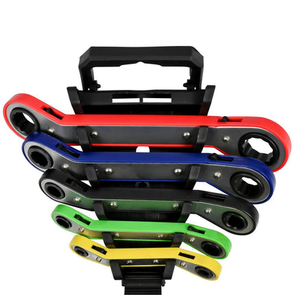 Benson Ring-ratelsleutelset - 5-delig - Metrisch - Inclusief Compacte Houder