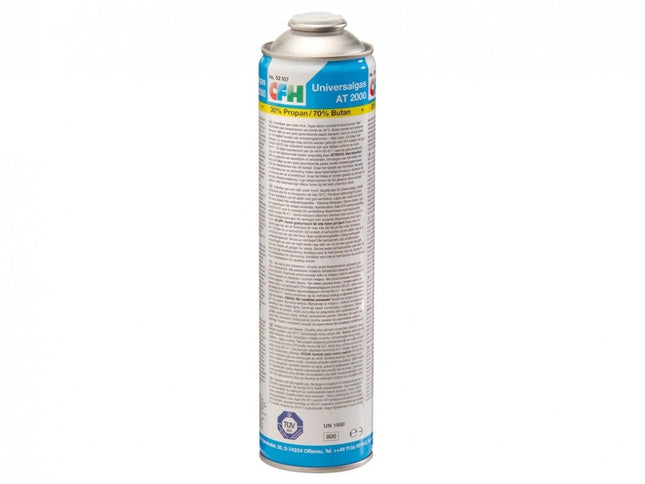 CFH Universele Gasbus - 330 Gram / 600 ml - Schroefdraad - 70% Butaan / 30% Propaan