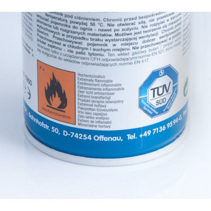 CFH Universele Gasbus - 330 Gram / 600 ml - Schroefdraad - 70% Butaan / 30% Propaan