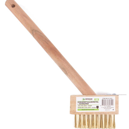 Benson Voegenborstel - 30 cm - 3 Rijen Messing