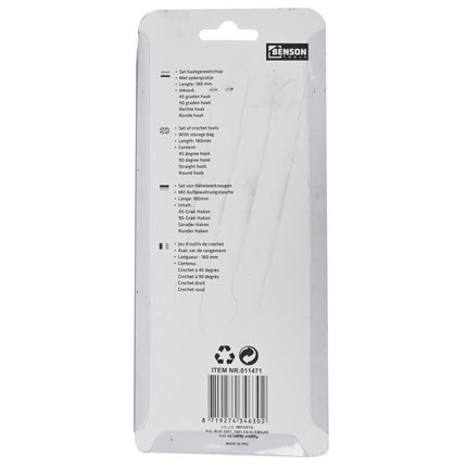 Benson Haakgereedschapset - 4-delig - 180 mm - Voor O-ringen en Afdichtingen