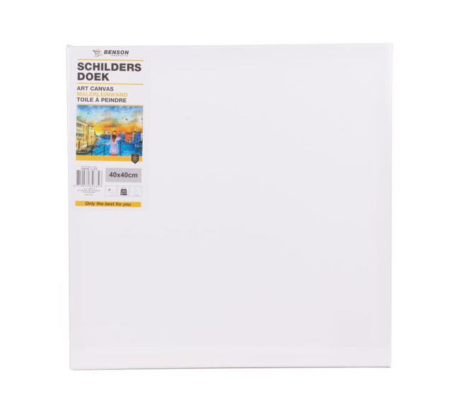 Benson Schildersdoek 40 x 50 cm - 100% Katoen - Houten Spieraam