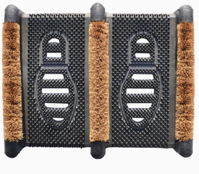 Benson Voetenveger met Dubbele Kokosborstels - 36 x 31 x 7 cm - Verticaal Reinigend