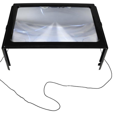 Benson A4 Leesloep met LED-verlichting - 3x Vergroting - Zwart