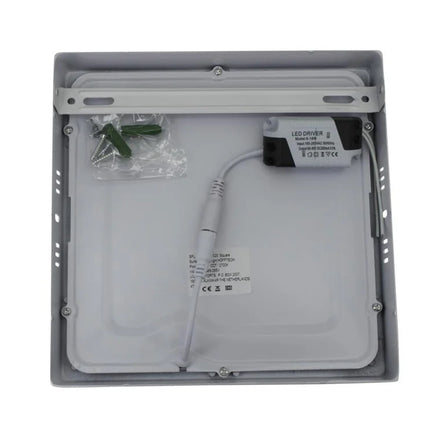 Hofftech Vierkante LED Plafondlamp – 18W – 1350 Lumen – Warm Wit Licht – 22 x 22 cm
