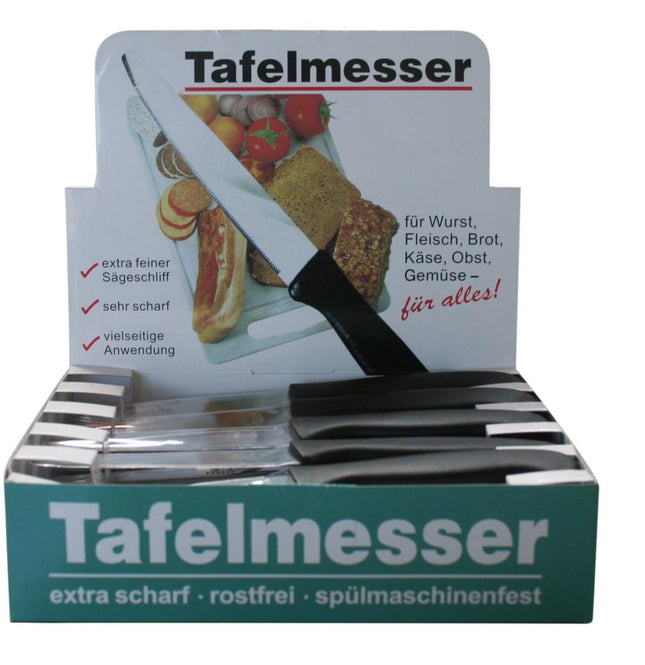 Dealzzz Tafelmes - Origineel Solingen Kwaliteit - RVS - Ultrascherp - Kleurenmix