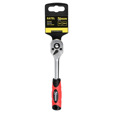 Benson Ratel 1/4" - 72 Tanden - Quick-Release - Chroom Vanadium