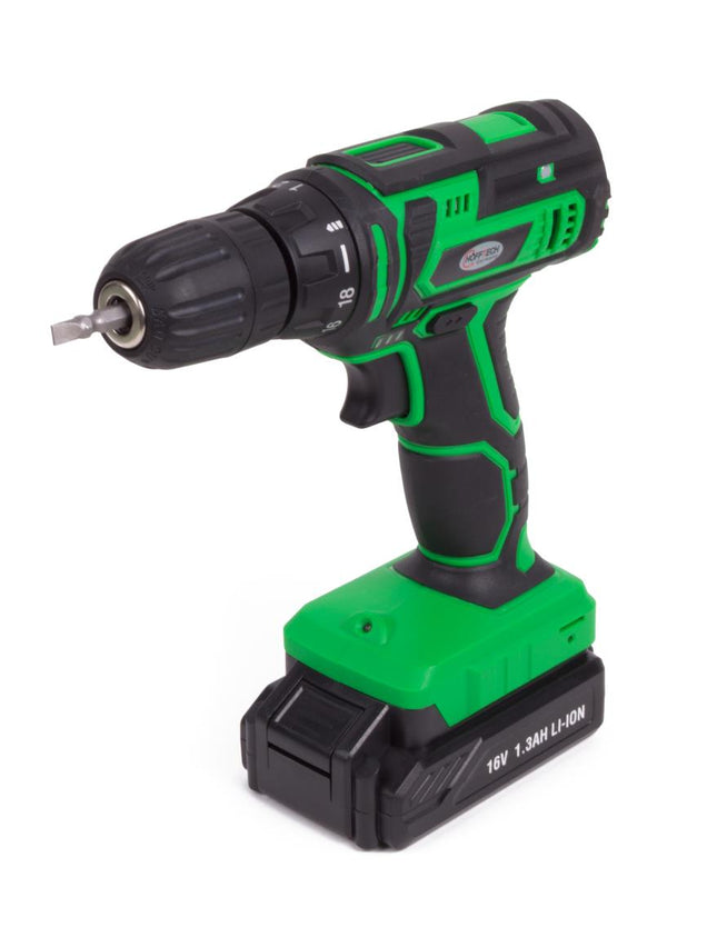 Hofftech Accuboormachine - 16V - 1.3Ah Li-ion - Met Koffer & LED