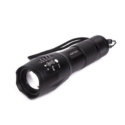 Hofftech Tactical Superbeam Zaklamp – 5W COB LED – Zoomfunctie – Aluminium – IP44