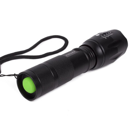 Hofftech Tactical Superbeam Zaklamp – 5W COB LED – Zoomfunctie – Aluminium – IP44