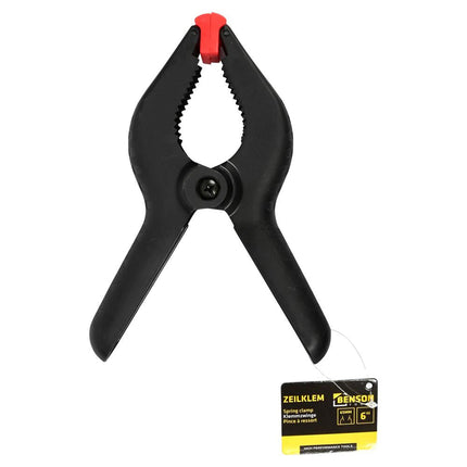 Benson Stevige Marktklem - 150 mm - PVC - Scharnierende Kaken - 60 mm Bereik