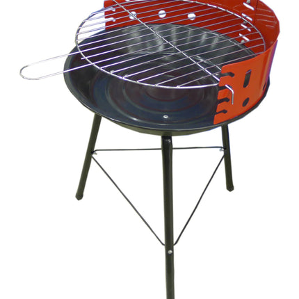 Benson Compacte Barbecue - 4 Niveaus - 36 x 36 x 51.5 cm - Rood/Zwart