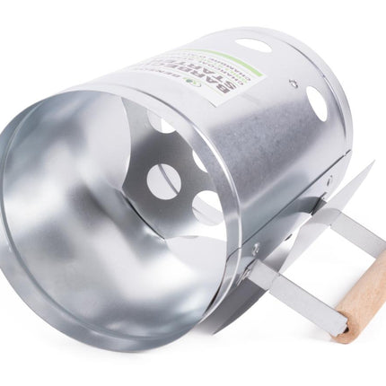 Benson Houtskoolstarter RVS - Ø 17 x 27 cm - Voor Snel & Veilig Grillen
